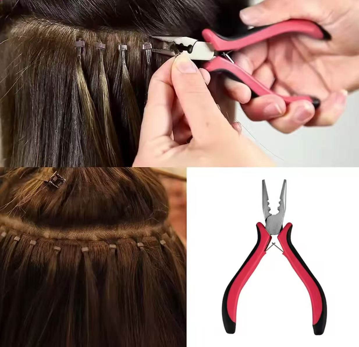 nano/micro beans hair extensions plier
