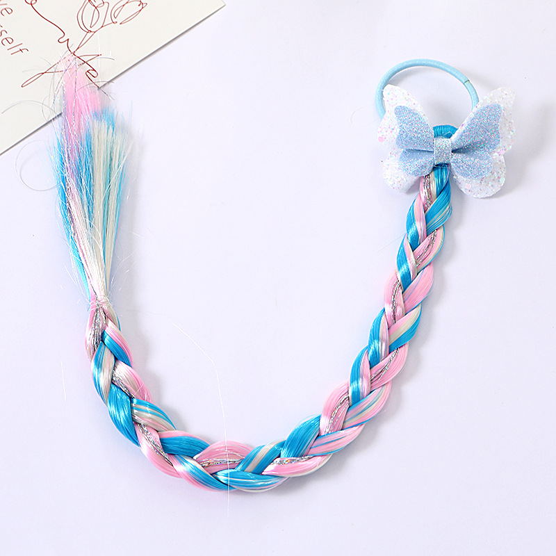 Girls Colorful Hair ScrunchiesWig Pigtail Elastic Hair Rings Ponytail Hair Ropes for Girls Sequin Glitter Kids HeadwearGirls Colorful Hair ScrunchiesWig Pigtail Elastic Hair Rings Ponytail Hair Ropes for Girls Sequin Glitter Kids Headwear