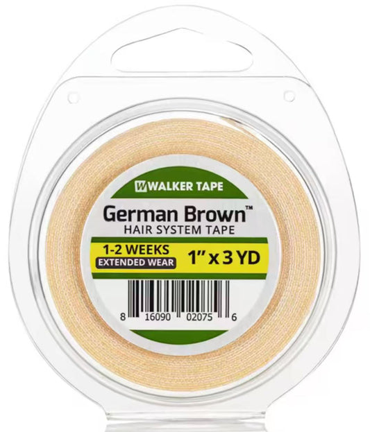 German Brown hair system tape