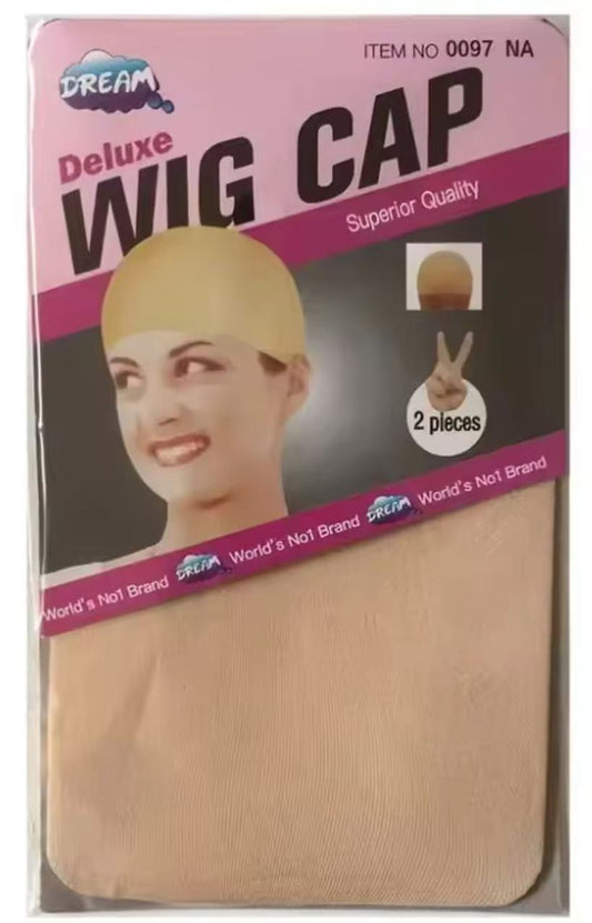 deluxe wig cap 2pc/bag