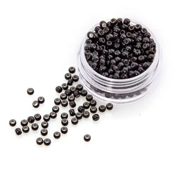 Image of 500pcs copper ring beads 3.0mm nano ring beads silicone lined micro for hair extensions