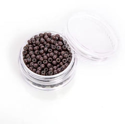 Image of 500pcs copper ring beads 3.0mm nano ring beads silicone lined micro for hair extensions