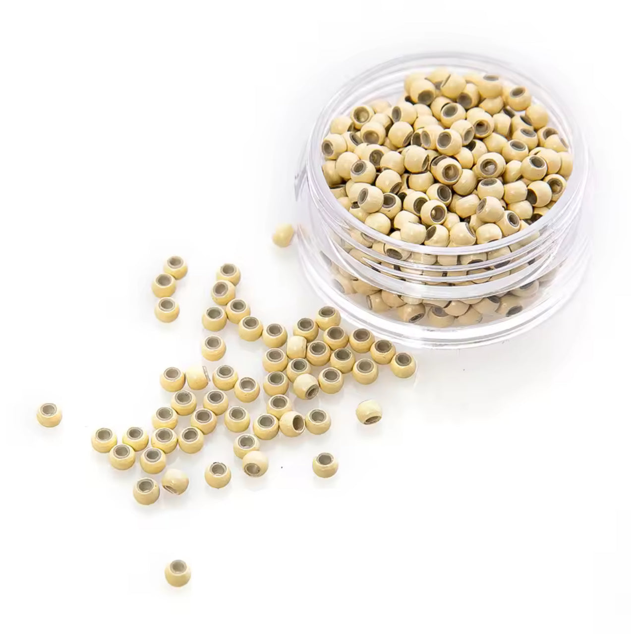 500pcs copper ring beads 3.0mm nano ring beads silicone lined micro for hair extensions