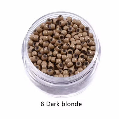 500pcs copper ring beads 3.0mm nano ring beads silicone lined micro for hair extensions