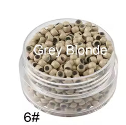 Image of 500pcs copper ring beads 3.0mm nano ring beads silicone lined micro for hair extensions