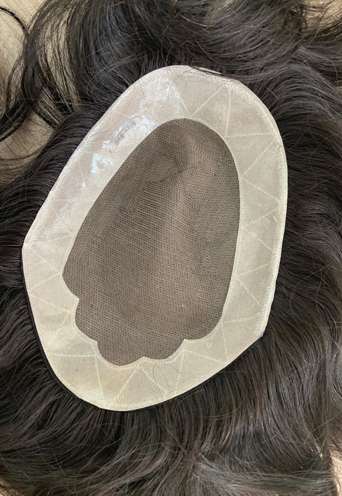 Male's toupee Hair Replacement System Hair installation service