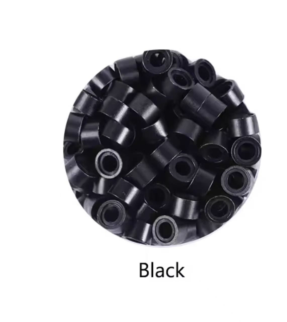 5mm Silicone Lined Micro Rings Links Beads for I Tip Hair Extension Tools