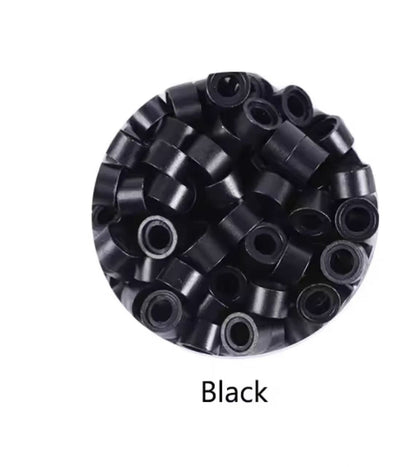 5mm Silicone Lined Micro Rings Links Beads for I Tip Hair Extension Tools