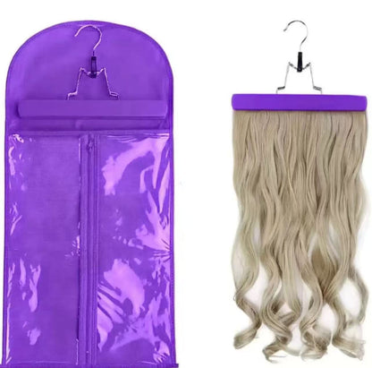 hair extensions bag with hanger