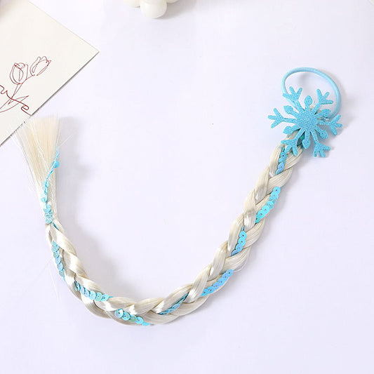 Girls Colorful Hair ScrunchiesWig Pigtail Elastic Hair Rings Ponytail Hair Ropes for Girls Sequin Glitter Kids HeadwearGirls Colorful Hair ScrunchiesWig Pigtail Elastic Hair Rings Ponytail Hair Ropes for Girls Sequin Glitter Kids Headwear