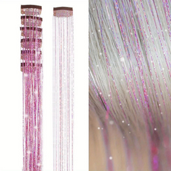 Image of Tinsel Hair Extensions Heat Resistant Glitter Hair Extensions 1pcs