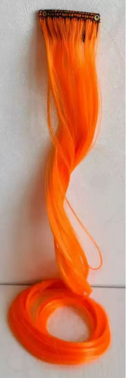 Image of Colourful Curly Wavy Party Highlights Clip in Synthetic Hairpieces for Women