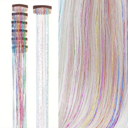 Image of Tinsel Hair Extensions Heat Resistant Glitter Hair Extensions 1pcs