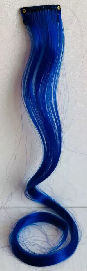 Colourful Curly Wavy Party Highlights Clip in Synthetic Hairpieces for Women