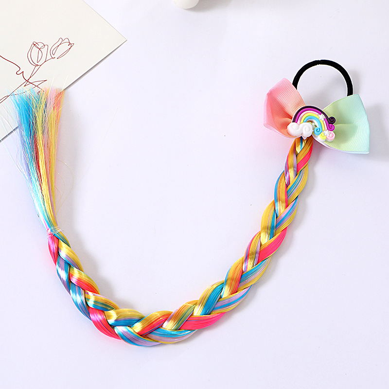 Girls Colorful Hair ScrunchiesWig Pigtail Elastic Hair Rings Ponytail Hair Ropes for Girls Sequin Glitter Kids HeadwearGirls Colorful Hair ScrunchiesWig Pigtail Elastic Hair Rings Ponytail Hair Ropes for Girls Sequin Glitter Kids Headwear