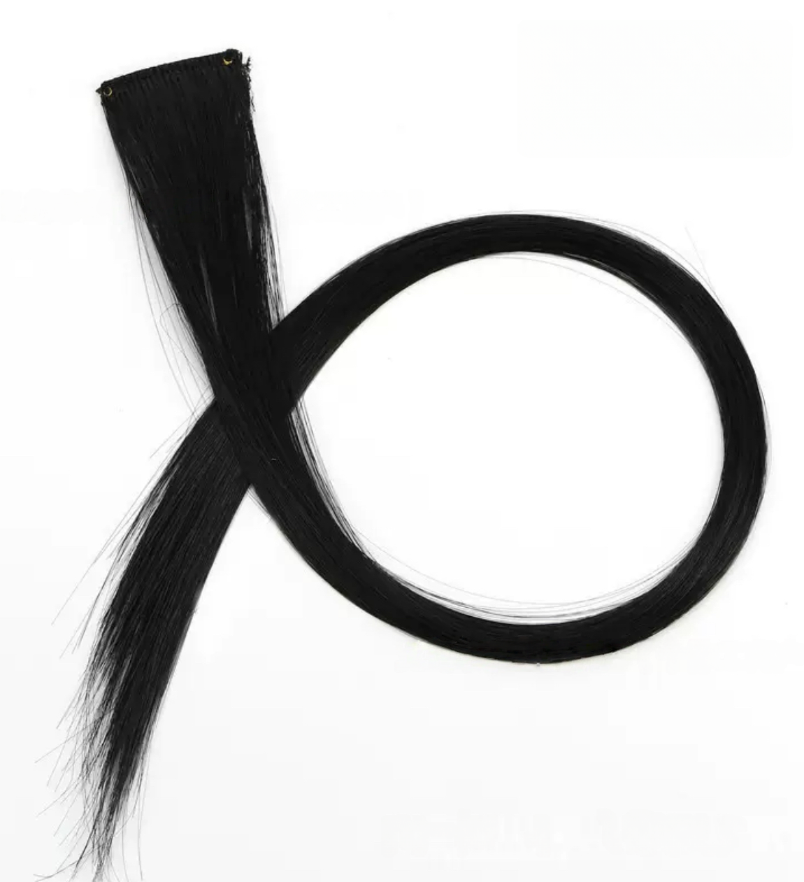 Colored Party Highlights Clip in Hair Extensions for Girls Straight Hair Synthetic Hairpieces