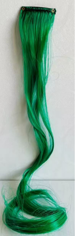 Image of Colourful Curly Wavy Party Highlights Clip in Synthetic Hairpieces for Women