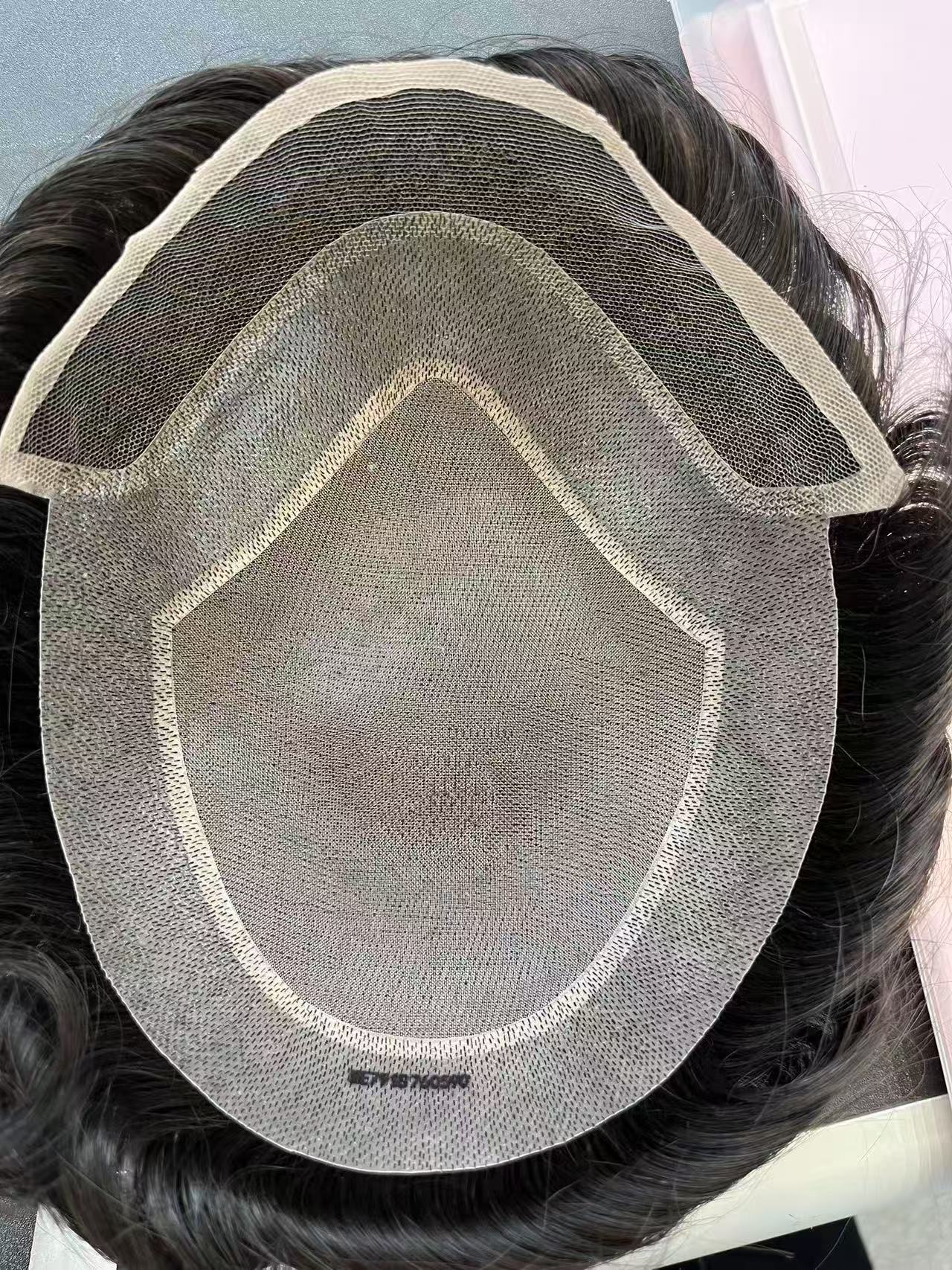 Male's toupee Hair Replacement System Hair installation service